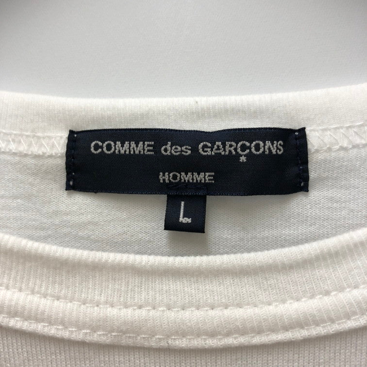 【中古品】【メンズ】 COMME des GARCONS HOMME コムデギャルソンオム COMME des GARCONS HOMME コムデギャルソン オム 綿天竺 L/S Tシャツ HD-T010 140-240815-SU-16-tom カラー：ホワイト 万代Net店