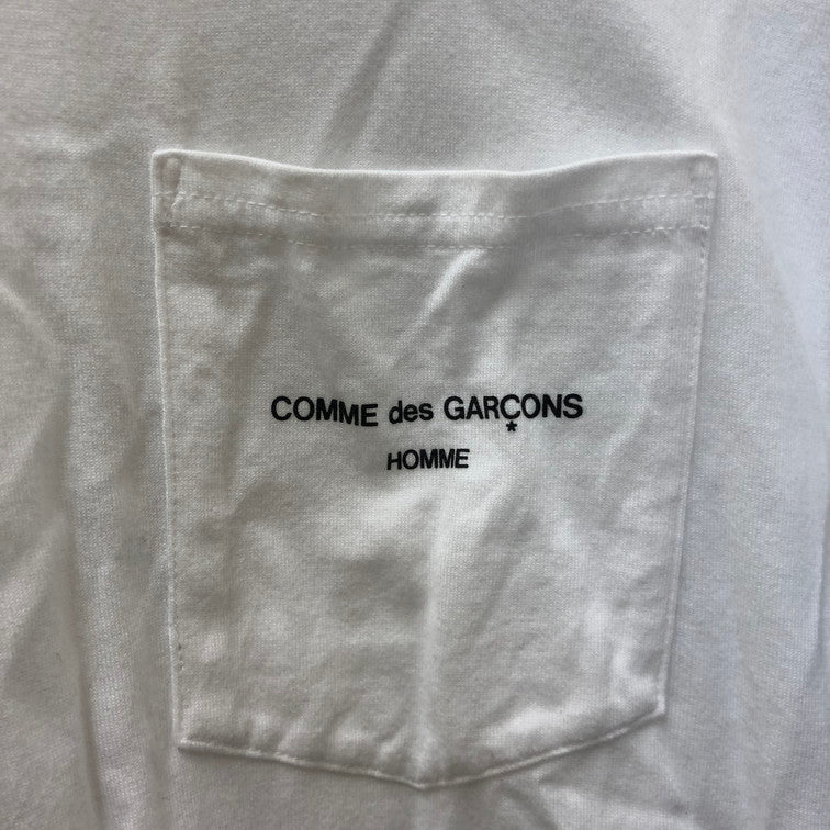 【中古品】【メンズ】 COMME des GARCONS HOMME コムデギャルソンオム COMME des GARCONS HOMME コムデギャルソン オム 綿天竺 L/S Tシャツ HD-T010 140-240815-SU-16-tom カラー：ホワイト 万代Net店