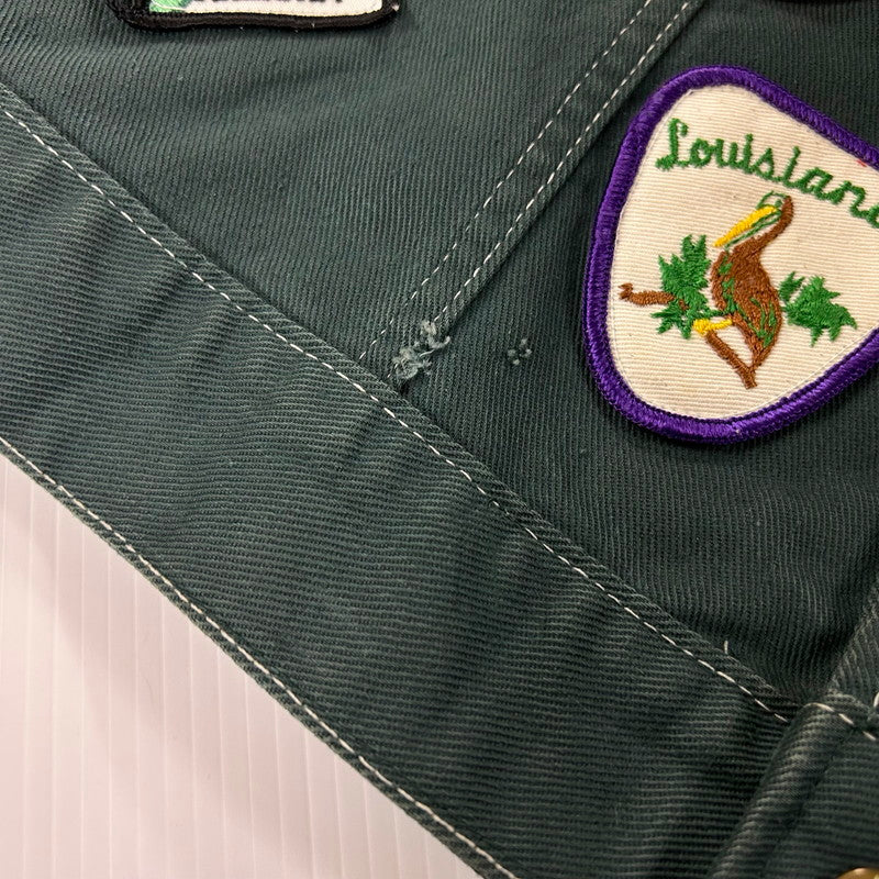 【中古品】【メンズ】 BIG SMITH ビッグスミス 70's WAPPEN CUSTOM DENIM JACKET 70年代 ワッペンカスタム デニムジャケット ライトアウター ヴィンテージ 145-250909-nm-11-tei サイズ：表記40 カラー：オリーブグリーン 万代Net店