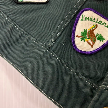 【中古品】【メンズ】 BIG SMITH ビッグスミス 70's WAPPEN CUSTOM DENIM JACKET 70年代 ワッペンカスタム デニムジャケット ライトアウター ヴィンテージ 145-250909-nm-11-tei サイズ：表記40 カラー：オリーブグリーン 万代Net店