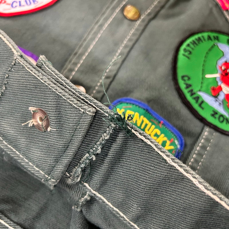 【中古品】【メンズ】 BIG SMITH ビッグスミス 70's WAPPEN CUSTOM DENIM JACKET 70年代 ワッペンカスタム デニムジャケット ライトアウター ヴィンテージ 145-250909-nm-11-tei サイズ：表記40 カラー：オリーブグリーン 万代Net店