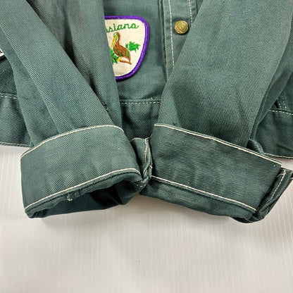 【中古品】【メンズ】 BIG SMITH ビッグスミス 70's WAPPEN CUSTOM DENIM JACKET 70年代 ワッペンカスタム デニムジャケット ライトアウター ヴィンテージ 145-250909-nm-11-tei サイズ：表記40 カラー：オリーブグリーン 万代Net店