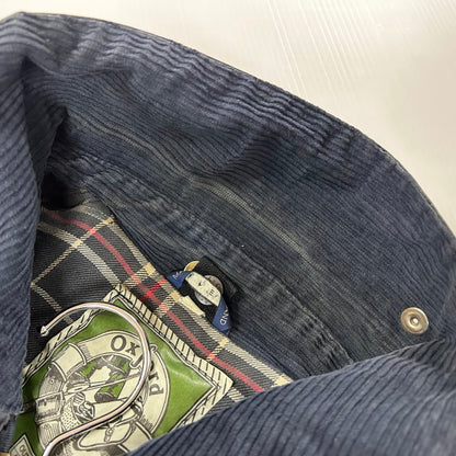 【現状渡し品】【メンズ】 OXFORD BLUE オックスフォード WAX COTTON JACKET ワックス コットン ジャケット アウター オイルドジャケット 英国製 145-250909-nm-16-tei サイズ：不明 カラー：ネイビー/グレー系 万代Net店