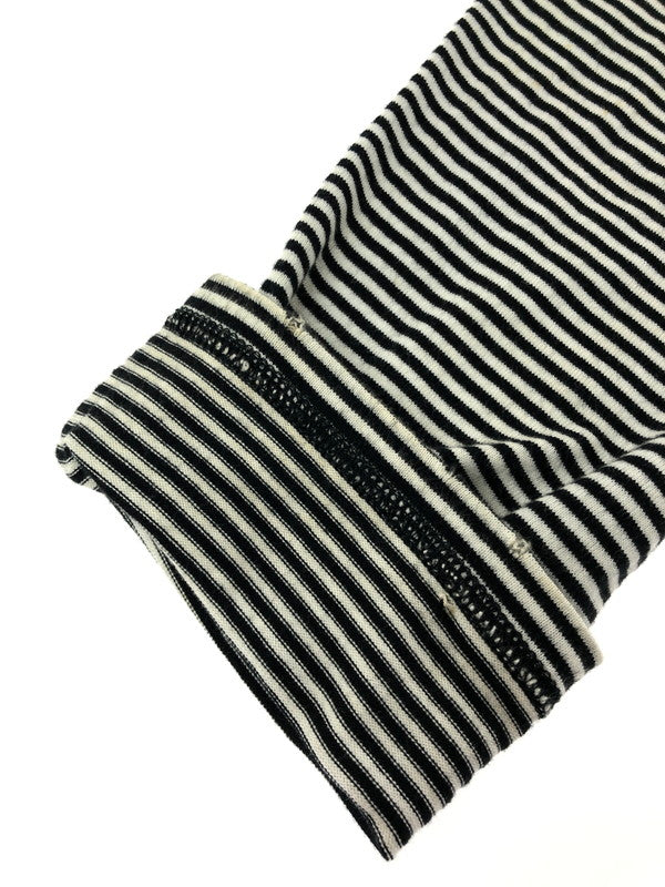 【中古品】【メンズ】 NUMBER(N)INE ナンバーナイン NIGHT CRAWLER期 05SS ASYMMETRY BORDER CUT AND SEW アシンメトリー ボーダー カットソー 140-261011-na-21-tagh サイズ：3 カラー：ブラック/ホワイト 万代Net店