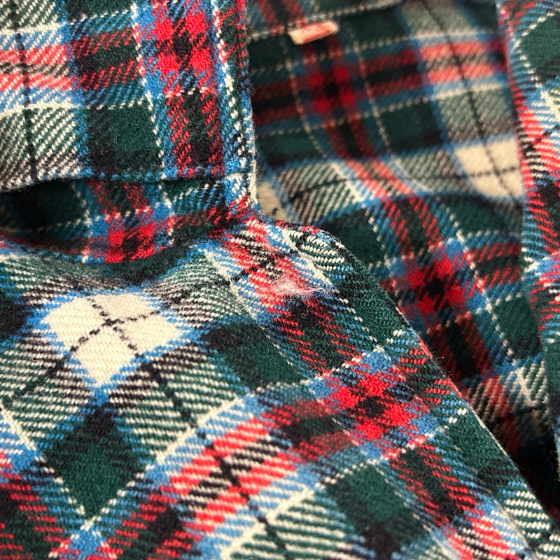 【中古品】【メンズ】 UNKNOWN 70's L/L CHECK SHIRT VINTAGE 70年代 ロングスリーブ チェック シャツ 長袖 トップス ヴィンテージ 145-250909-nm-17-tei サイズ：不明 カラー：ブルーン系 万代Net店