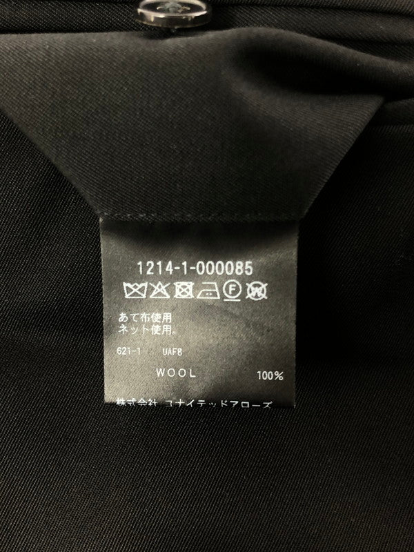 【中古品】【メンズ】 H BEAUTY＆YOUTH エイチビューティアンドユース WOOL SLACKS 1214-1-000085 ウール スラックス ボトムス 158-261011-na-30-tagh サイズ：S カラー：ブラック 万代Net店
