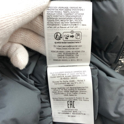 【中古品】【メンズ】 MONCLER モンクレール VERMEILLE HOODED SHORT DOWN JACKET L10911A00006 ヴェルメイユ フード ショート ダウンジャケット アウター 141-260917-hn-04-fur サイズ：4 カラー：ブラック 万代Net店