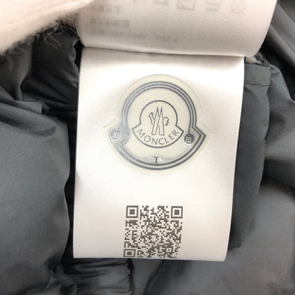 【中古品】【メンズ】 MONCLER モンクレール VERMEILLE HOODED SHORT DOWN JACKET L10911A00006 ヴェルメイユ フード ショート ダウンジャケット アウター 141-260917-hn-04-fur サイズ：4 カラー：ブラック 万代Net店
