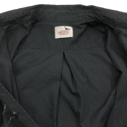 【中古品】【メンズ】 GANGSTERVILLE ギャングスタービル FRONT PRINT L/S SHIRT GSV-17-AW-24 フロントプリント 長袖シャツ カジュアルシャツ トップス 145-260701-hn-01-fur サイズ：M カラー：ブラック 万代Net店