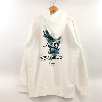 【中古品】【メンズ】 OUTRO-feer de seal- アウトロフィールデシール BACK PRINT HOODIE バックプリント フーディ パーカー スウェット トップス 147-260917-hn-05-fur サイズ：不明 カラー：ホワイト 万代Net店