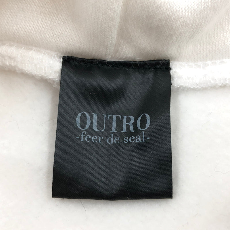【中古品】【メンズ】 OUTRO-feer de seal- アウトロフィールデシール BACK PRINT HOODIE バックプリント フーディ パーカー スウェット トップス 147-260917-hn-05-fur サイズ：不明 カラー：ホワイト 万代Net店