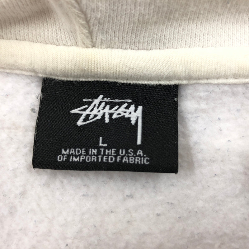 【中古品】【メンズ】 STUSSY ステューシー STOCKFADE HOODIE ストックフェード フーディー パーカー スウェット トップス 142-260917-hn-06-fur サイズ：L カラー：ホワイト 万代Net店