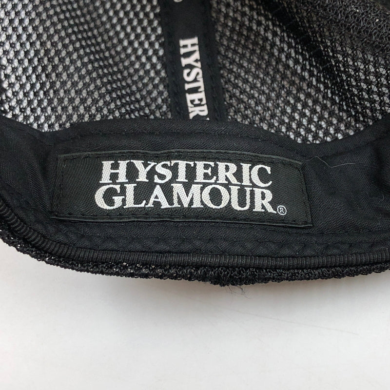 【現状渡し品】【メンズ/レディース】 HYSTERIC GLAMOUR ヒステリックグラマー GUITAR GIRL MESH CAP 02233QH05 ギター ガール メッシュ キャップ 帽子 185-260701-hn-02-fur サイズ：F カラー：ブラック/ホワイト 万代Net店