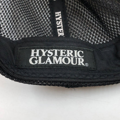 【現状渡し品】【メンズ/レディース】 HYSTERIC GLAMOUR ヒステリックグラマー GUITAR GIRL MESH CAP 02233QH05 ギター ガール メッシュ キャップ 帽子 185-260701-hn-02-fur サイズ：F カラー：ブラック/ホワイト 万代Net店