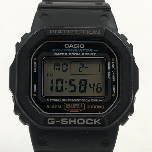 【現状渡し品】【メンズ】 G-SHOCK ジーショック 5600 SERIES DW-5600E-1 5600シリーズ デジタル 腕時計 196-260408-hn-03-fur カラー：ブラック 万代Net店