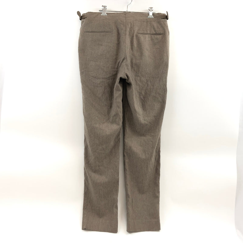 【現状渡し品】【メンズ】 GERMANO ジェルマーノ WOOL TUCK PANTS ウール タックパンツ ボトムス 152-260917-hn-07-fur サイズ：50 カラー：ブラウン 万代Net店