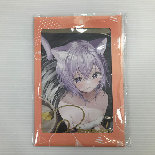 【中古美品】 ホロライブ 猫又おかゆ 誕生日記念2023 直筆サイン入りポストカード 053-260330-yk-12-tag 万代Net店