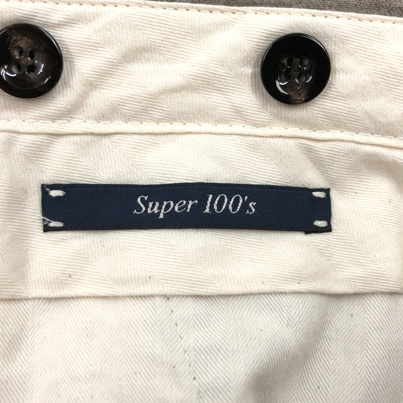 【現状渡し品】【メンズ】 GERMANO ジェルマーノ WOOL TUCK PANTS ウール タックパンツ ボトムス 152-260917-hn-07-fur サイズ：50 カラー：ブラウン 万代Net店