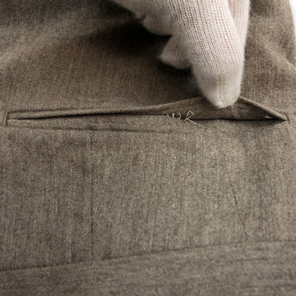 【現状渡し品】【メンズ】 GERMANO ジェルマーノ WOOL TUCK PANTS ウール タックパンツ ボトムス 152-260917-hn-07-fur サイズ：50 カラー：ブラウン 万代Net店
