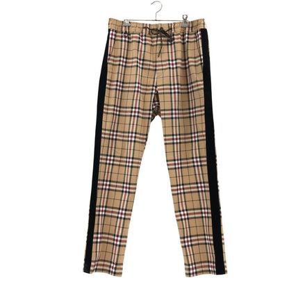 【中古品】【メンズ】 BAL バル SIDELINE CHECK PANTS サイドラインチェックパンツ ボトムス 151-260408-hn-04-fur サイズ：EXTRA LARGE(XL相当) カラー：ベージュ系/ブラック 万代Net店