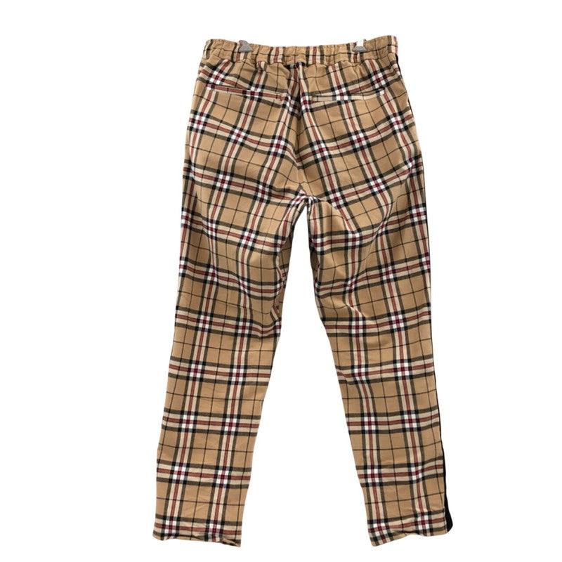 【中古品】【メンズ】 BAL バル SIDELINE CHECK PANTS サイドラインチェックパンツ ボトムス 151-260408-hn-04-fur サイズ：EXTRA LARGE(XL相当) カラー：ベージュ系/ブラック 万代Net店