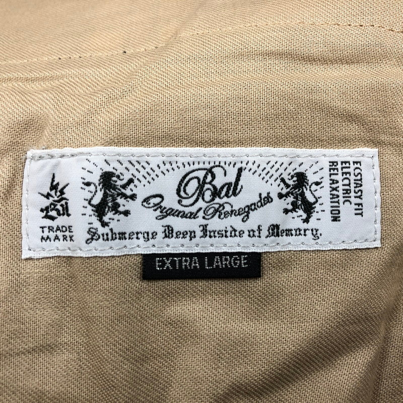 【中古品】【メンズ】 BAL バル SIDELINE CHECK PANTS サイドラインチェックパンツ ボトムス 151-260408-hn-04-fur サイズ：EXTRA LARGE(XL相当) カラー：ベージュ系/ブラック 万代Net店