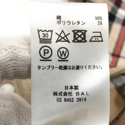 【中古品】【メンズ】 BAL バル SIDELINE CHECK PANTS サイドラインチェックパンツ ボトムス 151-260408-hn-04-fur サイズ：EXTRA LARGE(XL相当) カラー：ベージュ系/ブラック 万代Net店