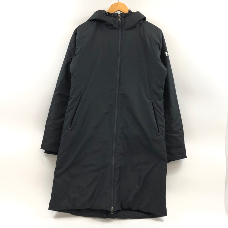 【中古品】【メンズ】 UNDER ARMOUR アンダーアーマー LONG JACKET 1319756 中綿 ロングジャケット アウター 148-260917-hn-09-fur サイズ：L カラー：ブラック 万代Net店