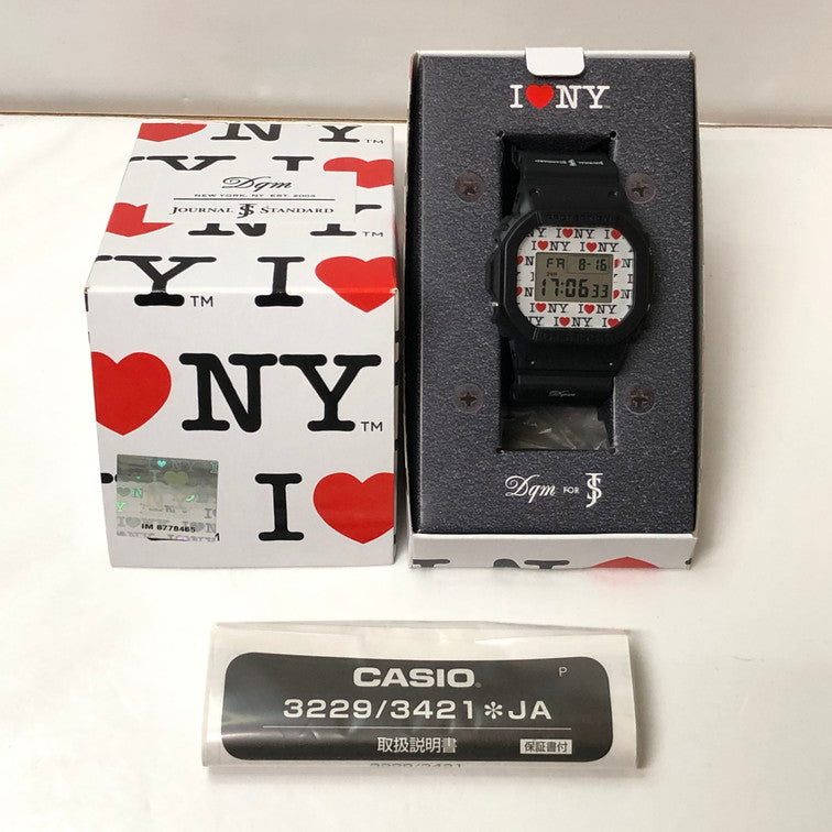 【中古美品】【メンズ】 JOURNAL STANDARD ジャーナルスタンダード CASIO G-SHOCK×Dqm×ジャーナルスタンダード DW-5600VT トリプルコラボ 196-240816-wy－4-tom カラー：ブラック 万代Net店