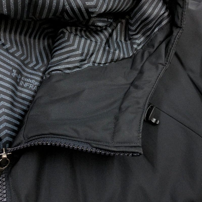 【中古品】【メンズ】 UNDER ARMOUR アンダーアーマー LONG JACKET 1319756 中綿 ロングジャケット アウター 148-260917-hn-09-fur サイズ：L カラー：ブラック 万代Net店