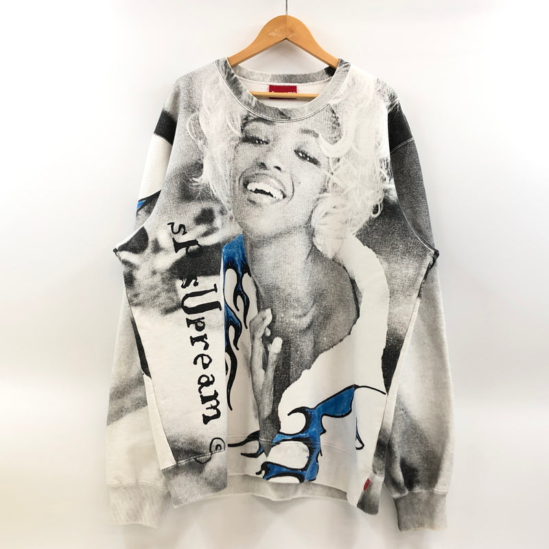 【中古品】【メンズ】 SUPREME シュプリーム NAOMI CREWNECK ナオミ クルーネック スウェット トレーナー トップス 149-260919-hn-01-fur サイズ：XL カラー：ホワイト/ブラック 万代Net店