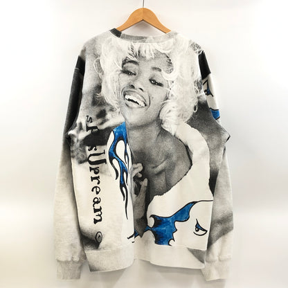 【中古品】【メンズ】 SUPREME シュプリーム NAOMI CREWNECK ナオミ クルーネック スウェット トレーナー トップス 149-260919-hn-01-fur サイズ：XL カラー：ホワイト/ブラック 万代Net店