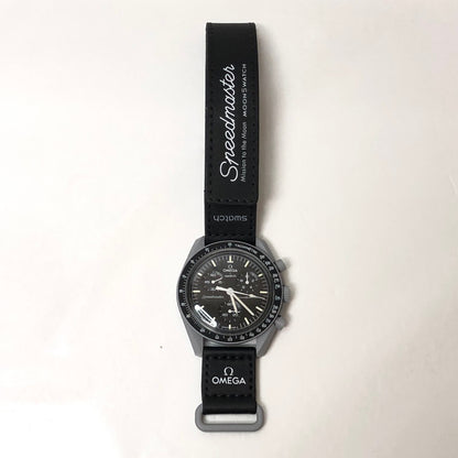 【中古品】【メンズ】 Swatch スウォッチ OMEGA×SWATCH MISSION TO THE MOON 197-240816-wy-1-tom カラー：ブラック グレー 万代Net店