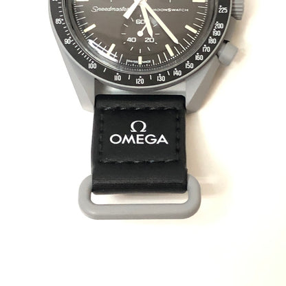 【中古品】【メンズ】 Swatch スウォッチ OMEGA×SWATCH MISSION TO THE MOON 197-240816-wy-1-tom カラー：ブラック グレー 万代Net店