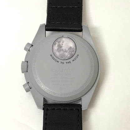 【中古品】【メンズ】 Swatch スウォッチ OMEGA×SWATCH MISSION TO THE MOON 197-240816-wy-1-tom カラー：ブラック グレー 万代Net店