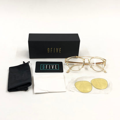 【中古品】【メンズ/レディース】 9FIVE ナインファイブ DEL REY デルレイ サングラス アイウェア 203-251101-hn-02-fur カラー：ゴールド系 万代Net店