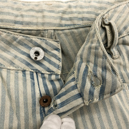 【現状渡し品】【レディース】 DIESEL ディーゼル RYOTH WASH n008DN ウォッシュ ストライプデニムパンツ ボトムス 152-250723-hn-06-fur サイズ：27 カラー：ホワイト/ブルー系 万代Net店