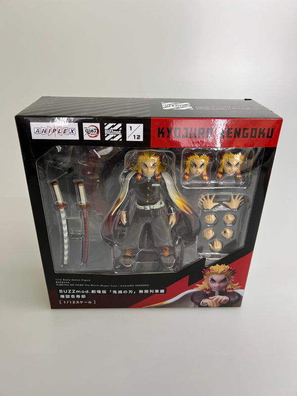 【現状渡し品】 BUZZmod　煉獄杏寿郎 ANIPLEX+限定 鬼滅の刃 アクションフィギュア 051-260303-zi-11-min 万代Net店