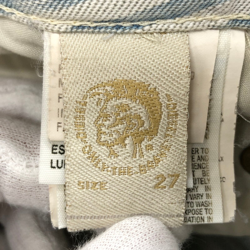 【現状渡し品】【レディース】 DIESEL ディーゼル RYOTH WASH n008DN ウォッシュ ストライプデニムパンツ ボトムス 152-250723-hn-06-fur サイズ：27 カラー：ホワイト/ブルー系 万代Net店