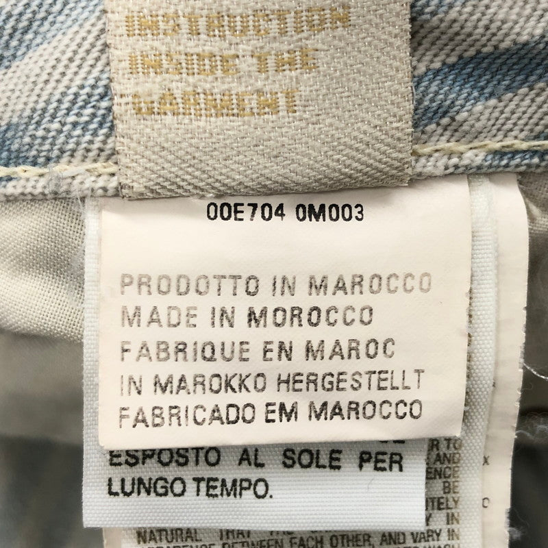 【現状渡し品】【レディース】 DIESEL ディーゼル RYOTH WASH n008DN ウォッシュ ストライプデニムパンツ ボトムス 152-250723-hn-06-fur サイズ：27 カラー：ホワイト/ブルー系 万代Net店