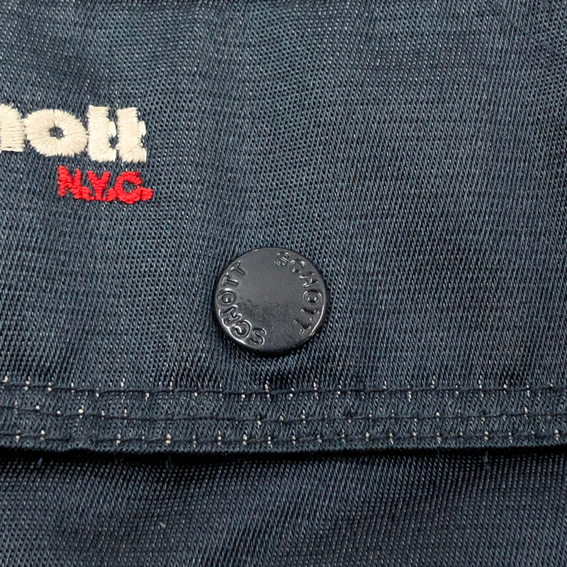 【中古品】【メンズ】 SCHOTT ショット FIREMAN JACKET WK-435-95 ファイアーマンジャケット アウター 146-260919-hn-05-fur サイズ：XL カラー：ネイビー 万代Net店