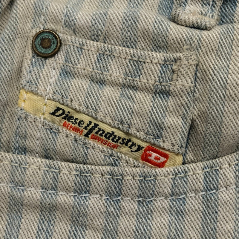 【現状渡し品】【レディース】 DIESEL ディーゼル RYOTH WASH n008DN ウォッシュ ストライプデニムパンツ ボトムス 152-250723-hn-06-fur サイズ：27 カラー：ホワイト/ブルー系 万代Net店