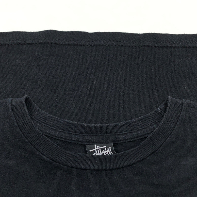【中古品】【メンズ】 STUSSY ステューシー FLOWERART SS TEE フラワーアート 半袖Tシャツ トップス 142-260919-hn-06-fur サイズ：M カラー：ブラック 万代Net店