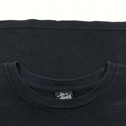 【中古品】【メンズ】 STUSSY ステューシー FLOWERART SS TEE フラワーアート 半袖Tシャツ トップス 142-260919-hn-06-fur サイズ：M カラー：ブラック 万代Net店