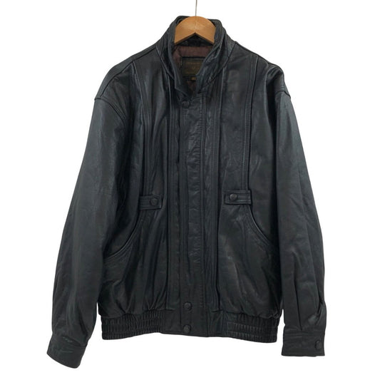 【中古品】【メンズ】 SEAHOP CLUB シーホップクラブ 90S COWHIDE LEATHER JACKET 90年代 カウハイド レザージャケット アウター 146-260411-hn-05-fur サイズ：L カラー：ブラック 万代Net店