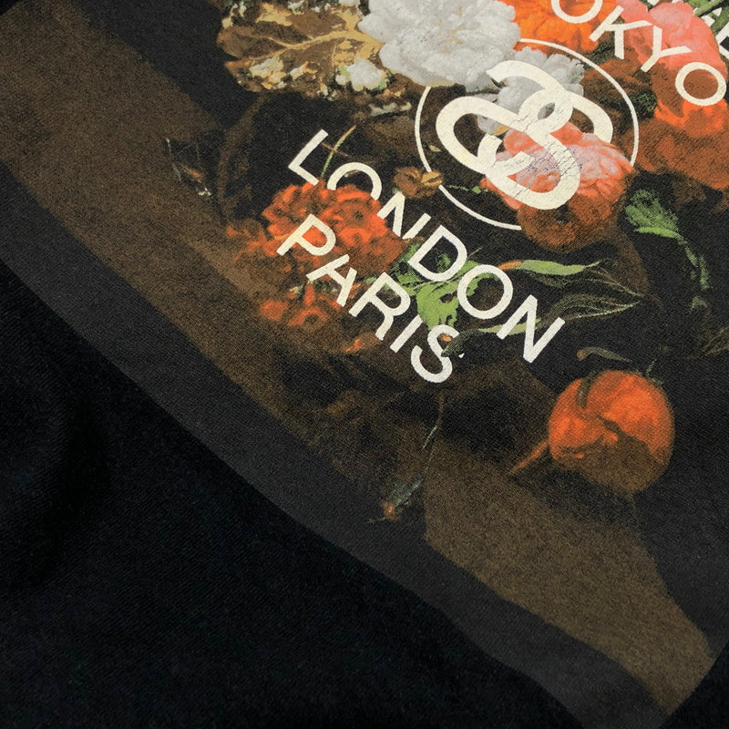 【中古品】【メンズ】 STUSSY ステューシー FLOWERART SS TEE フラワーアート 半袖Tシャツ トップス 142-260919-hn-06-fur サイズ：M カラー：ブラック 万代Net店