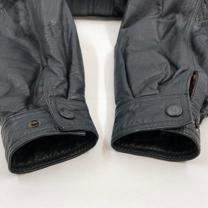 【中古品】【メンズ】 SEAHOP CLUB シーホップクラブ 90S COWHIDE LEATHER JACKET 90年代 カウハイド レザージャケット アウター 146-260411-hn-05-fur サイズ：L カラー：ブラック 万代Net店