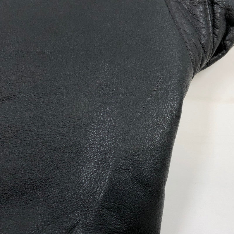 【中古品】【メンズ】 SEAHOP CLUB シーホップクラブ 90S COWHIDE LEATHER JACKET 90年代 カウハイド レザージャケット アウター 146-260411-hn-05-fur サイズ：L カラー：ブラック 万代Net店