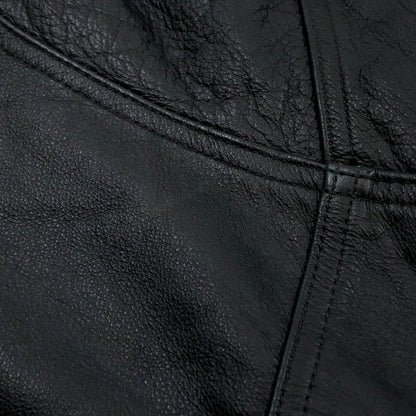 【中古品】【メンズ】 SEAHOP CLUB シーホップクラブ 90S COWHIDE LEATHER JACKET 90年代 カウハイド レザージャケット アウター 146-260411-hn-05-fur サイズ：L カラー：ブラック 万代Net店