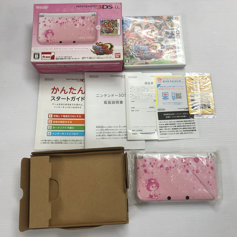 【中古品】 Nintendo 3DS LL ﾜﾝﾋﾟｰｽ ｱﾝﾘﾐﾃｯﾄﾞﾜｰﾙﾄﾞR ｱﾄﾞﾍﾞﾝﾁｬｰﾊﾟｯｸ ﾁｮｯﾊﾟｰﾋﾟﾝｸver 023-260831-ns-01-teih 万代Net店
